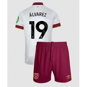 West Ham United Edson Alvarez #19 Tredje Kläder Barn 2024-25 Kortärmad (+ Korta byxor)